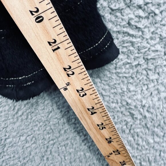 Chicos Womens Wool‎ Jacket Large Black Military Minimalist Structured Outerwear - Picture 8 of 8